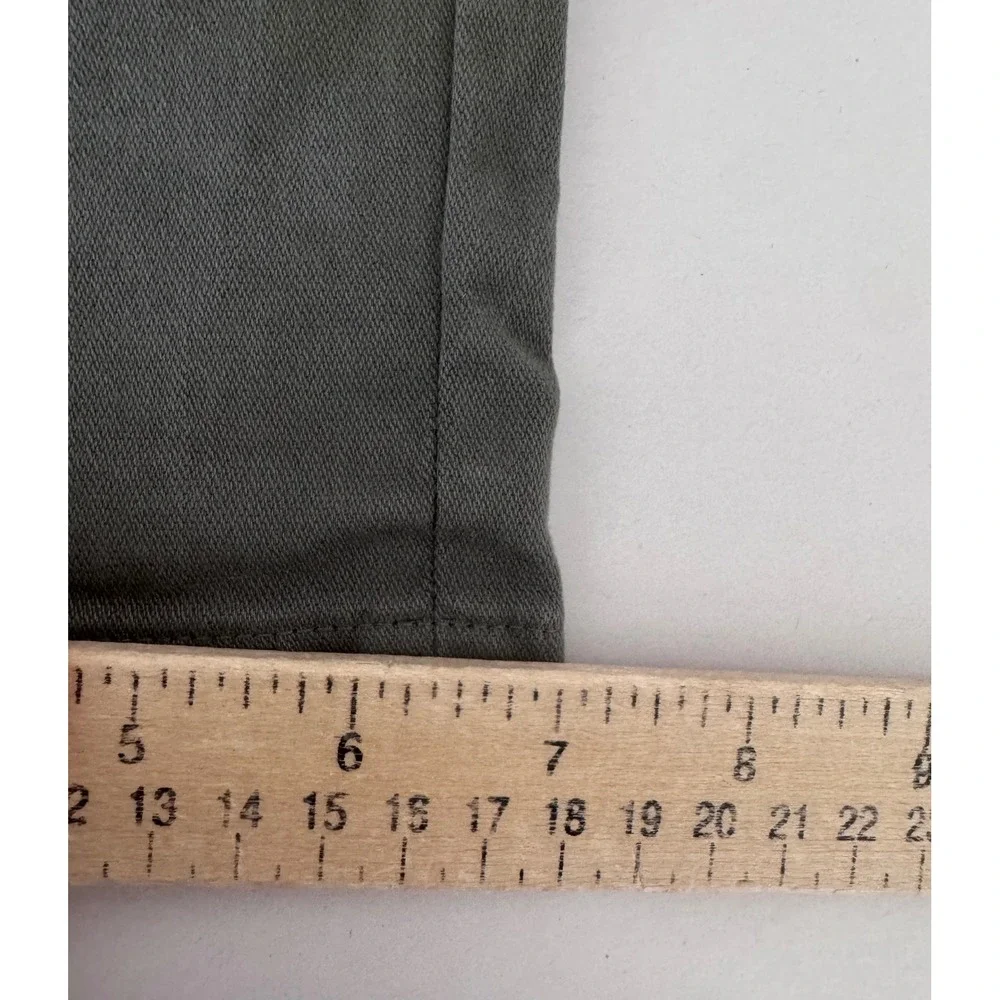 J.Crew Flex Straight Fit Pants sz 31x32 Olive‎ Green Khaki preppy work wear 90s